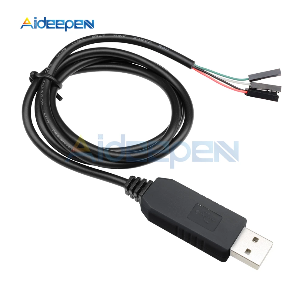 

PL2303 PL2303HX USB to UART TTL Cable Module Download Line 4p 4 pin RS232 Converter Standard USB Type A Male