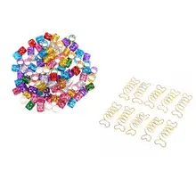 160 шт алюминиевые замки Dread регулируемые металлические волосы парик Dread манжеты тубус оплетка украшения для волос для наращивания волос