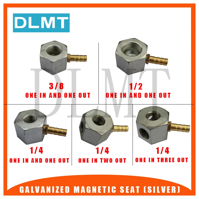 

Magnetic bridge Thread 1/4 3/8 1/2 Cooling tube magnetic base 8mm Tubing magnetic suction holder 1 inlet and outlet