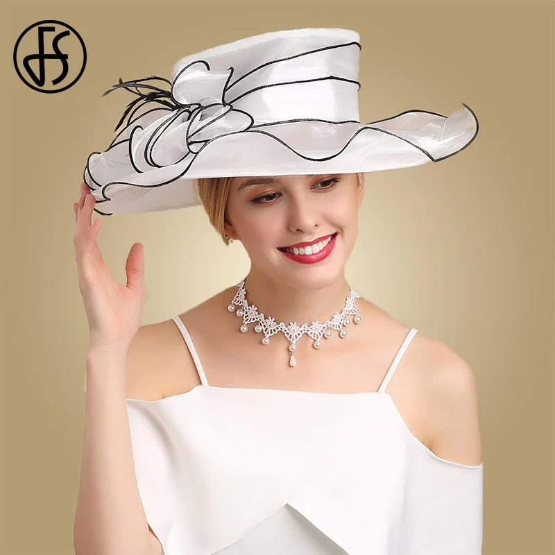 cheap white church hats