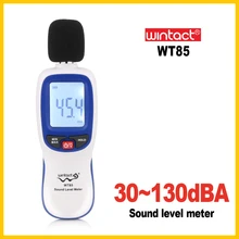 WINTACT WT85 мини-измерители уровня звука цифровой шум децибел шум аудио детектор цифровой диагностический инструмент 30~ 130 дБ
