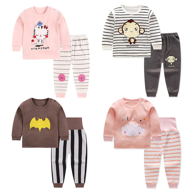 

Baby Boys Clothes 2018 Spring Autumn Cartoon Leisure Long Sleeved T-shirts + Pants Newborn Baby Girl Clothes Suits