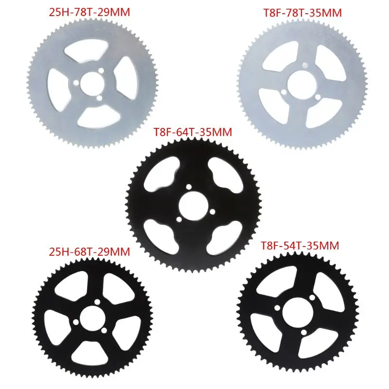 

Motorcycle Rear Sprocket Gear 25H Hole Inner Dia 29mm 78T Moto Parts