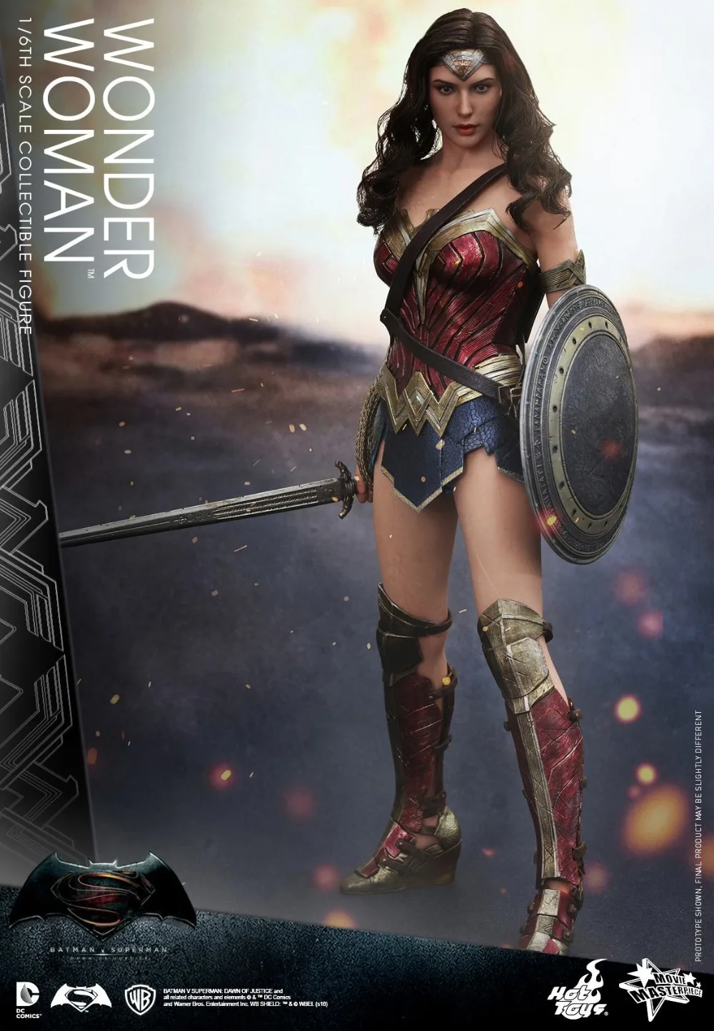12 &quotОригинал 1/6 Бэтмен против Супермена Dawn of Justice Wonder Woman Gal Gadot Коллекционная