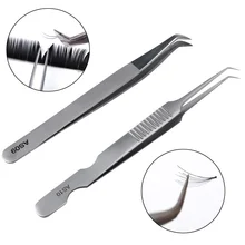 AS09 Пинцет для наращивания ресниц для объемных ресниц 3D норка индивидуальное наращивание ресниц из нержавеющей стали точный пинцет