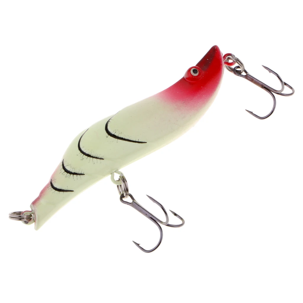 Perfeclan Fishing Lure Shrimp Lure Squid 8cm/15g Hard Jig Baits Swing Shrimp Squid Lure Squid Jigs Fishing Lures