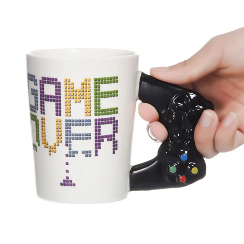 Новинка 380 мл креативная кружка Game Over Coffee 3D игровой контроллер керамическая чашка