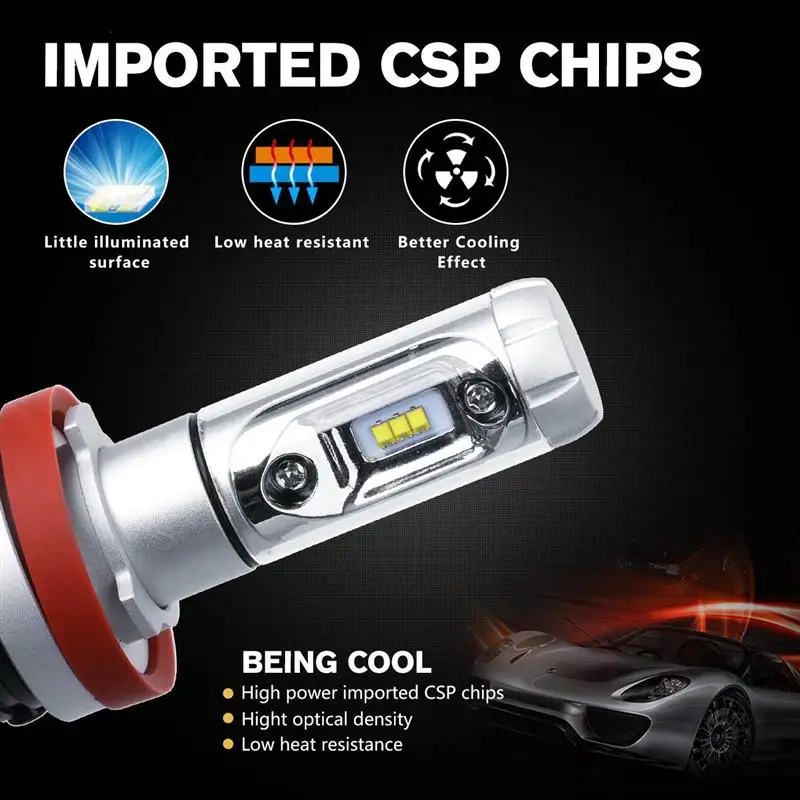 Oslamp X3 Series 50W H4 LED Car Headlight Bulbs 6000lm H7 Auto Headlamp H11 LED Car Bulb 12V 3000K/6500K/8000K 9005/HB3 9006/HB4 Oslamp X3 Series 50W H4 LED Car Headlight Bulbs 6000lm H7 Auto Headlamp H11 LED Car Bulb 12V 3000K/6500K/8000K 9005/HB3 9006/HB4