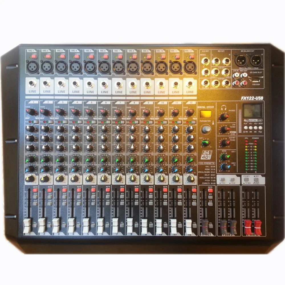 Audio Mixer FX122-USB Professional mixer 12