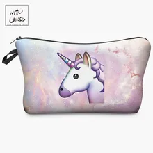 Единорог 3D печати косметичка женская косметичка Мода г. Кто заботится косметический заботится Trousse де Макиллаж neceser