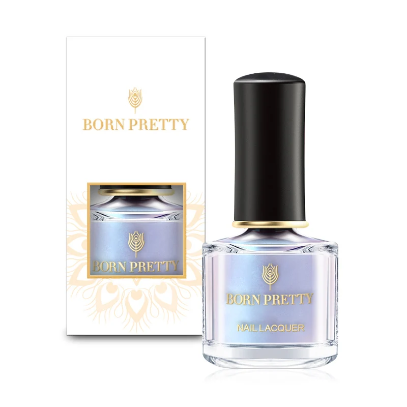 BORN PRETTY Lotus Series Shell проблесковый лак для ногтей 6 мл Лак для ногтей мерцающий Блестящий сверкающий лак для маникюра