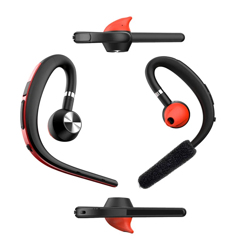 

Business Bluetooth Headsets,Wireless Handsfree Earphones Voice Control HD Stereo Headphone with mic for Music Listening Calling