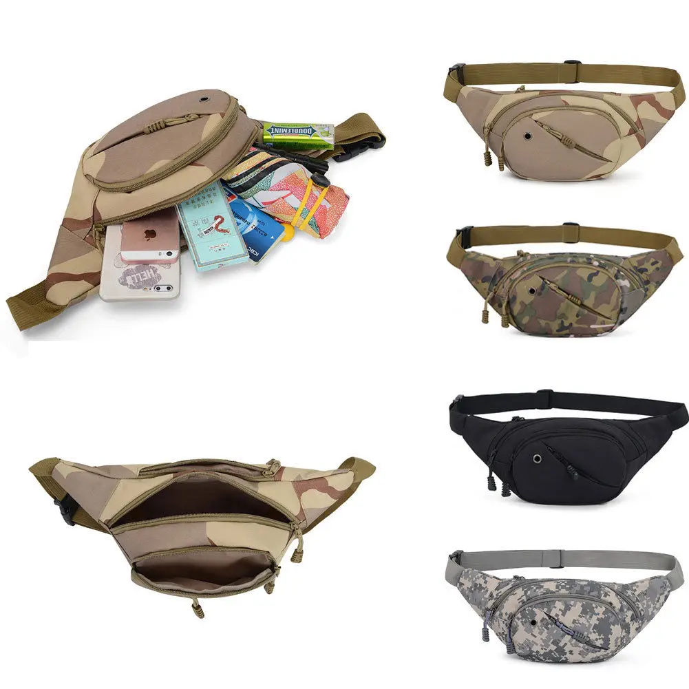 

High Quality Ride Travel Camouflage Waist Bag Travel Leisure Fanny Pack Men And Women Walking Mountaineering Bag