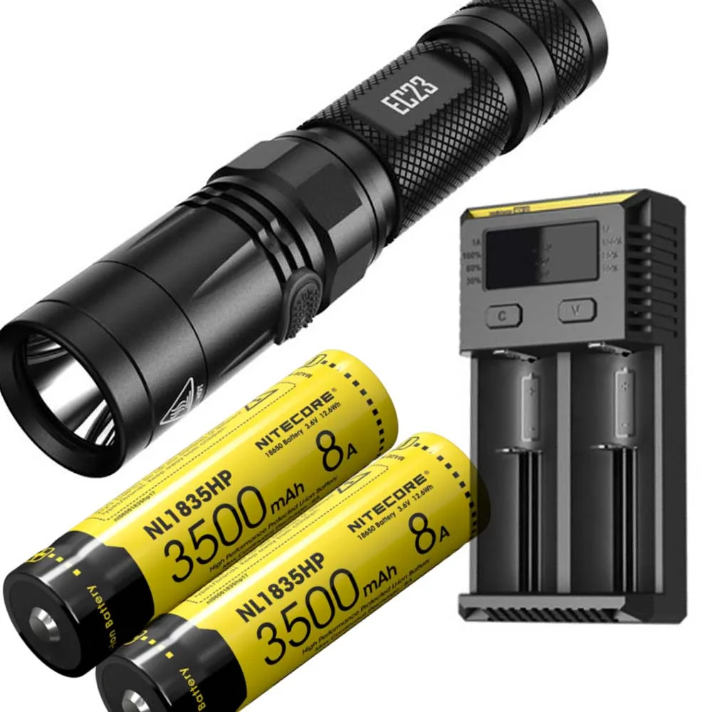 

NITECORE EC23 LED Flashlight CREE XHP35 HD E2 LED max 1800LM beam distance 255 meter 8 modes tactical torch