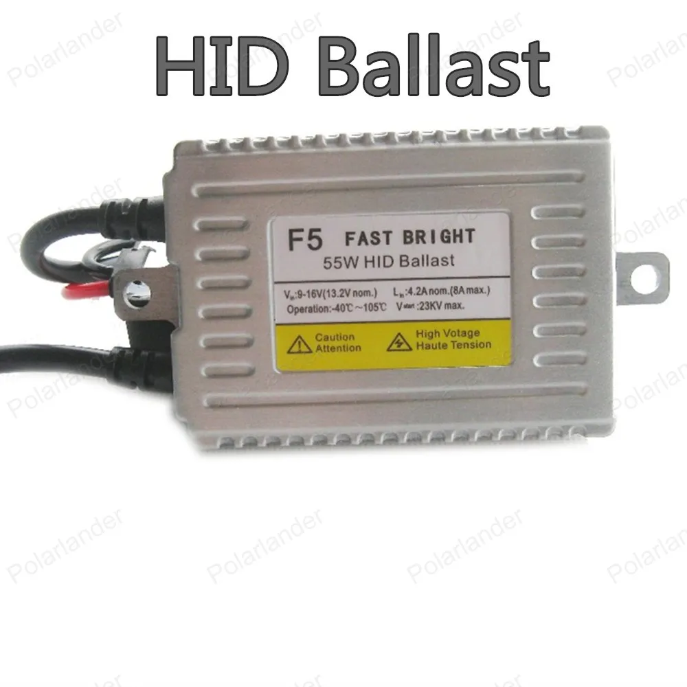 Polarlander 2pcs Auto Headlight DLT HID Ballast F5 55W HID Ballast Fast Bright Slim Xenon