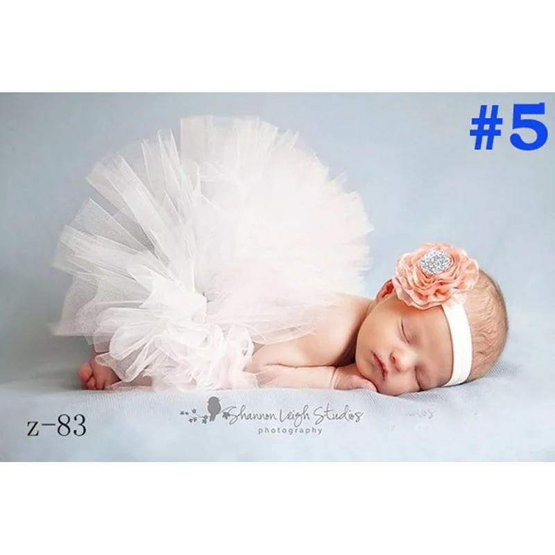 Тюлевая юбка-пачка принцессы с повязкой на голову для новорожденных, реквизит для фотосъемки, юбка-пачка для маленьких девочек, нарядный костюм на день рождения, наряд TS007