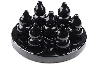 

Natural obsidian gourd seven array decoration apotropaic home Free shipping 10cm