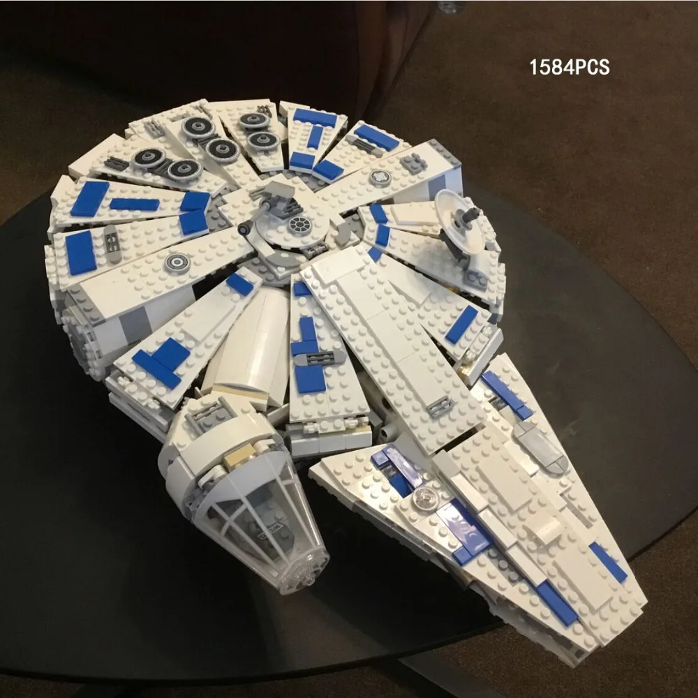 

Space war white kessel run Millennium eagle hawk building block DD-BD Quay Tolsite Lando figures star battle bricks 75212 toys