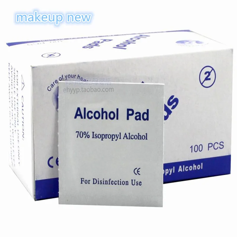 Harga 100 pcs lot Portabel 100 pcs Box Alkohol Penyeka Pads Wipes Antiseptik Pembersih Pembersih Sterilisasi Pertolongan Pertama Rumah makeup baru Online 100 pcs lot Portabel 100 pcs Box Alkohol Penyeka Pads Wipes Antiseptik Pembersih Pembersih Sterilisasi Pertolongan Pertama Rumah makeup baru