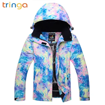 

New Ski jackets Women Brands Waterproof Windproof Ski Thicken Warm Clothes Skiing Snowboarding coats