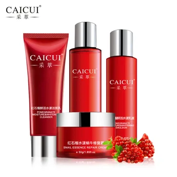 

CAICUI Skin Care Set Foam Cleanser Face Toner Emulsion Snail Creams Whitening Moist Anti Wrinkle Beauty Cosmetic Sets Face Care