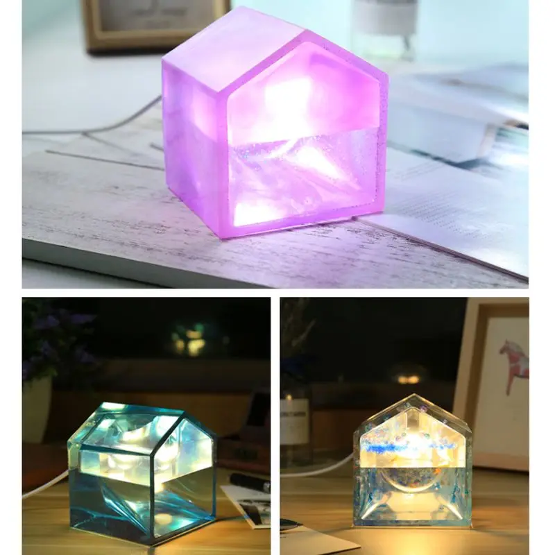 ANGELADY 1 компл. силиконовая форма DIY дом украшение стола крыши талисманы эпоксидной