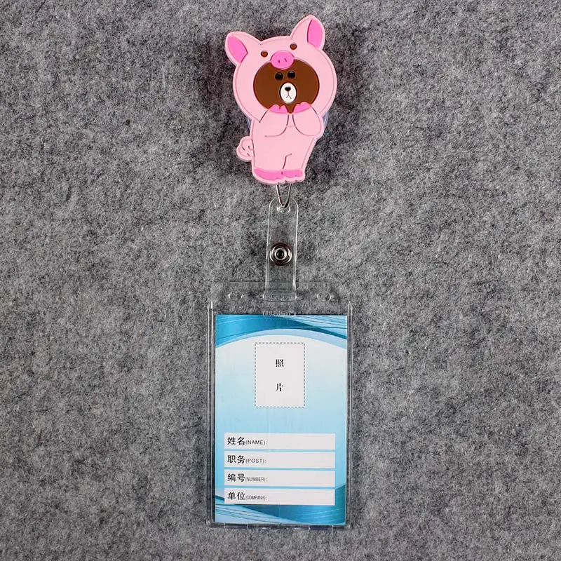 Значок прокрутки медсестры катушка милый вертикальный ПВХ персонаж Масштабируемые цвета маленький медведь медсестры выставка ID