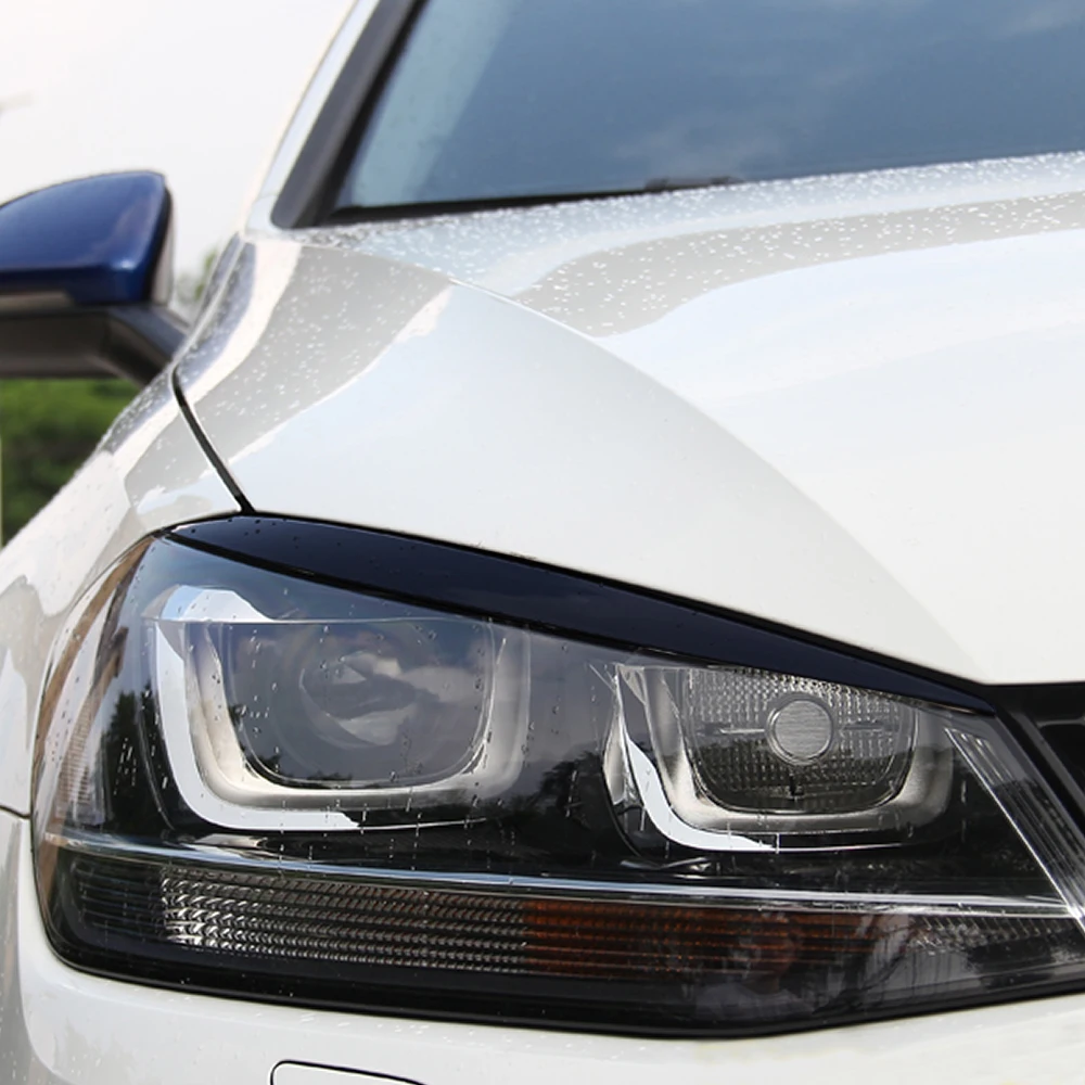 

2 pcs/lot Headlights Eyebrow Eyelids ABS Chrome Trim Cover for Volkswagen VW Golf 7 MK7 GTI Car Styling
