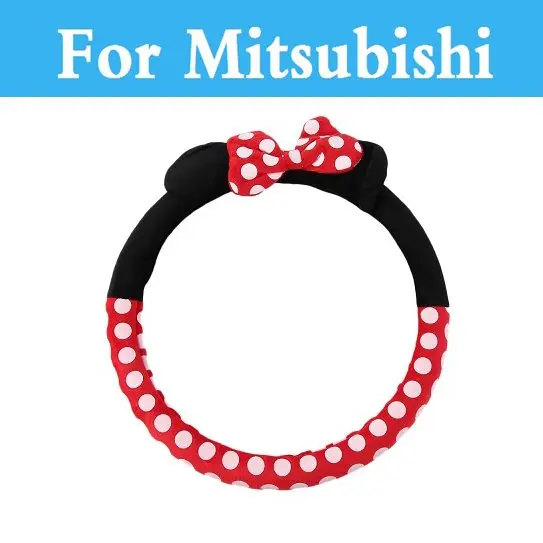 

Car Cartoon Styling Cute Steering Wheel Covers Mickey Mouse For Mitsubishi Pajero Mini RVR Montero Sport Outlander Space Star