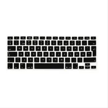 

Swedish color Silicone EU/UK Keyboard Cover Skin Protector sticker film for apple MacBook air Pro 13 15 17 MEAFO