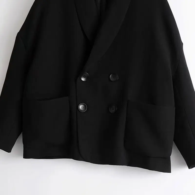 XSXZ60-27111 модный свободный двубортный пиджак