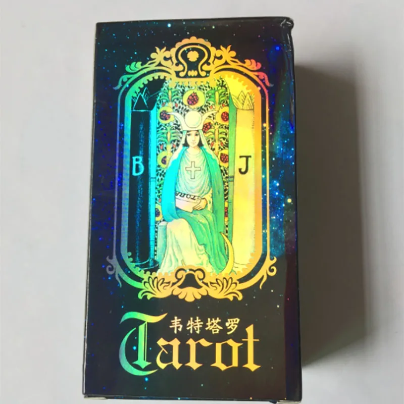 

High Quality Paper 78 PCS Shine Cards Chinese/English Edition for Astrologer New Design Waite Tarot Board Game
