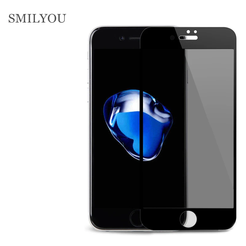 

SMILYOU high quality to prevent peeping Anti Spy Tempered Glass for iPhone 6 6s Plus 7 7Plus Screen Protector Privacy Film