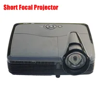 HD Short Focus DLP Projector 1024*768 Native Resolution 3600ANSI Lumens Home 3D Projector High Brightness Projector