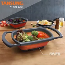 

Creative foldable portable traveling wash basin outdoor picnic basin with water filter function