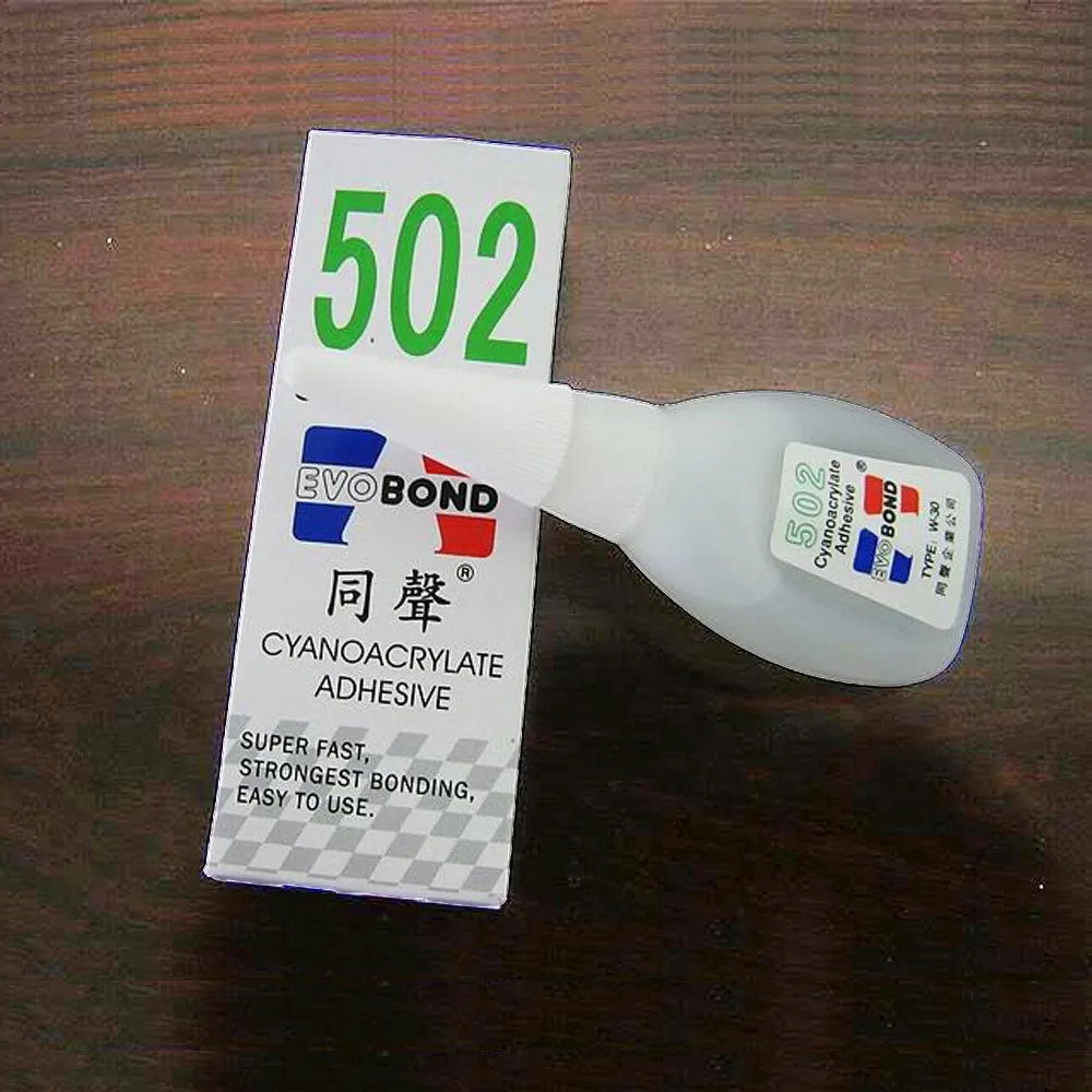6 шт./лот 502 супер клей EVO BOND мгновенный Быстросохнущий цианакрилатный клей крепкий клей быстрый для кожи резиновый Металл 20 г