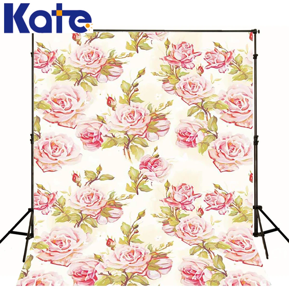 

Children Backdrop Bud With Growing Flowers Photography Background Newborn Green Leaves Studio Photo Backdrop