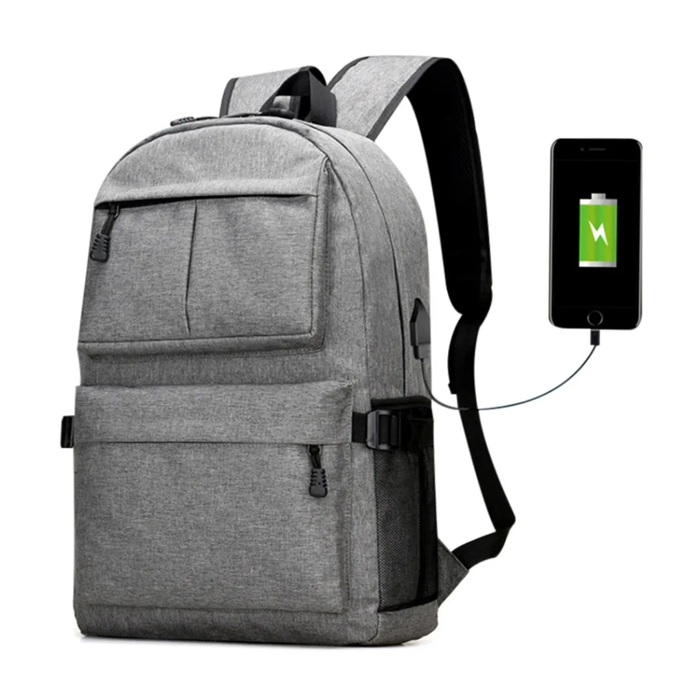 USB Designer Backpack School Bags Canvas Backpack Laptop Men School ...