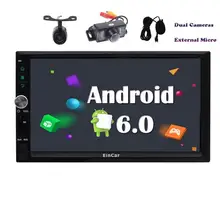 Front&Backup Camera! 7″ Double din GPS Car Stereo with Android 6.0 Autoradio Car GPS Navigation Headunit USB/SD/FM/AM Radio Wifi