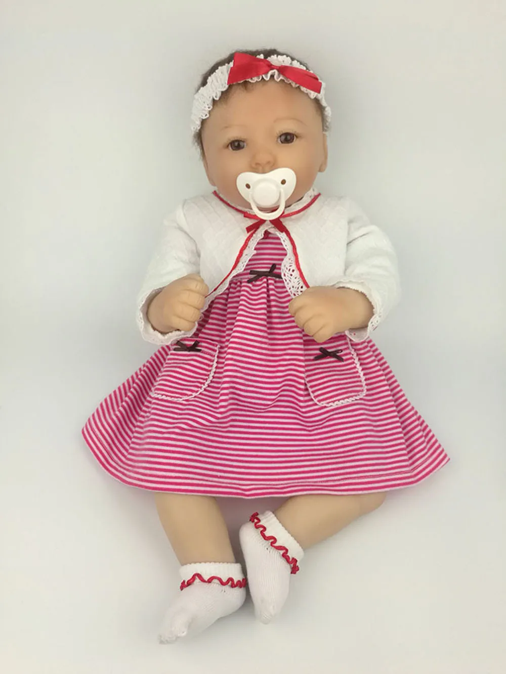 

Avani Doll 'Crystal' 50 cm Soft Silicone Vinyl Baby Dolls Reborn Newborn Baby Girl Dolls for Kids