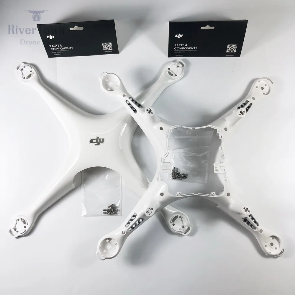 Абсолютно DJI Phantom 4 Расширенный корпус верхняя крышка Нижняя оболочка шасси с винтом для P4A Запасная часть - Цвет: upper and bottom