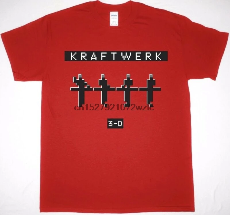 

KRAFTWERK 3D CONCERTS RED T SHIRT SYNTH ELECTRONIC KRAUTROCK ROBOTS 2017 TOUR UK