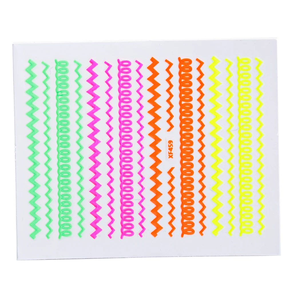 Gustala 1 Sheet Nail Art Decal Sets Plaid Gold Mix Designs Sticker Tool DIY Stickers | Красота и здоровье