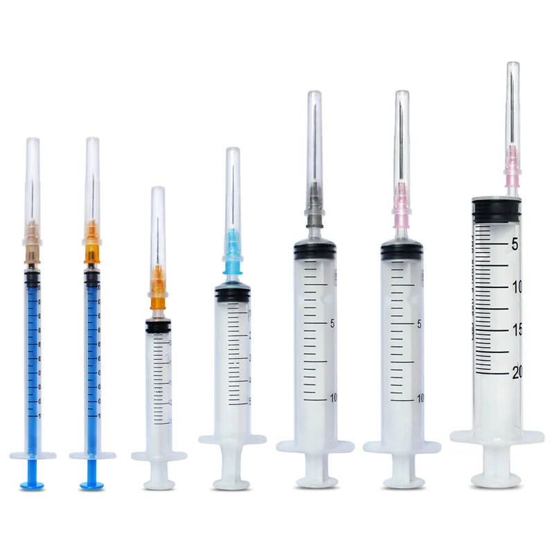

10Pcs/lot 1ml 2ml 5ml 10ml 20ml 30ml Disposable Medical Syringe Sterilization Injection with needle head free shipping