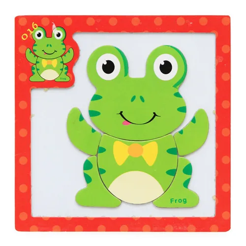 24Styles 3D Magnetic Puzzle Jigsaw Wooden Toys 15*15CM Cartoon Animals Traffic Puzzles Tangram Kids Educational Toy for Children 14