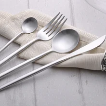 FRM, серебряный, утолщенный, высокое качество, матовая, нержавеющая сталь, столовые приборы, вилка в западном стиле, набор ножей, совок, десертная вилка, набор ножей, совок