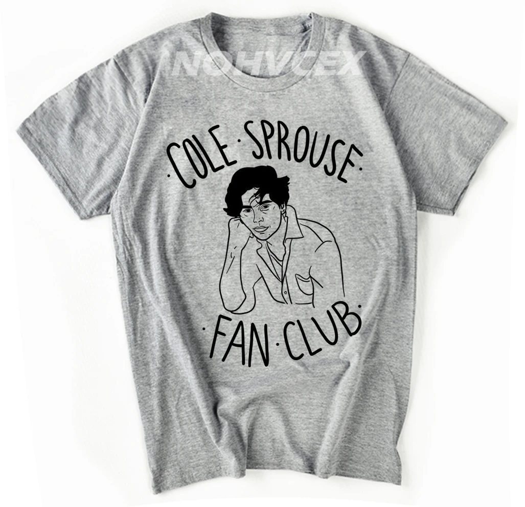

cole sprouse Fashion Print T-shirt Men Summer Breathable Shirt Clothes