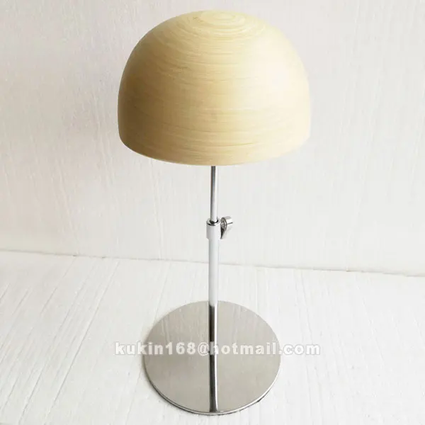 

Wooden hats block, Hats display head stand, Hats support