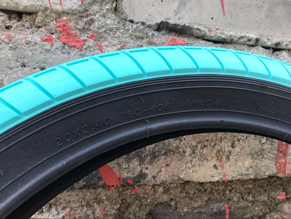 turquoise bmx tires