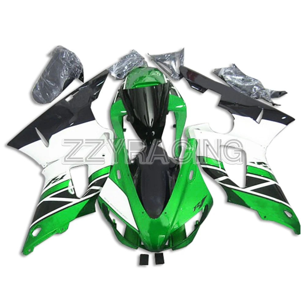 

Injection Fairings for Yamaha YZF R1 1998 1999 Panels YZF1000 98 99 ABS Plastic Complete Kit Green White Full Panels Body Kit